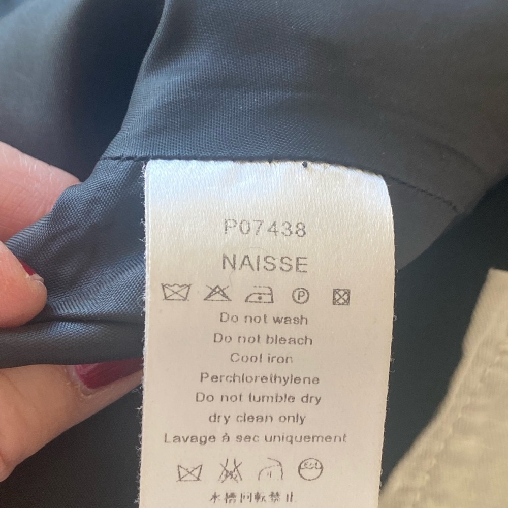ANNE FONTAINE NAISSE BLACK ZIP JACKET / TOP - Picture 7 of 12